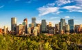 City skyline of Calgary in Canada Royalty Free Stock Photo