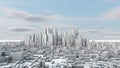 city skyline 3d rendering Royalty Free Stock Photo