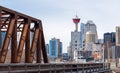 Skyline of downtown Calgary, Alberta, Canada. Royalty Free Stock Photo