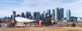 Skyline of downtown Calgary, Alberta, Canada. Royalty Free Stock Photo