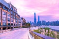 City skyline at dusk,Shanghai,China Royalty Free Stock Photo