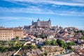 City skyline of historic Toledo, Spain Royalty Free Stock Photo