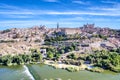 City skyline of historic Toledo, Spain Royalty Free Stock Photo