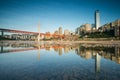 City skyline on the Jialing River Royalty Free Stock Photo