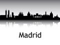 City Skyline of Madrid Spain Royalty Free Stock Photo
