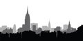 City skyline New York vector Royalty Free Stock Photo