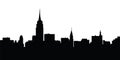 City skyline New York vector Royalty Free Stock Photo