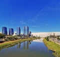 City skyline of pinheiros River in Sao Paulo