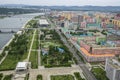 City skyline, Pyongyang, Democratic People`s Republic of Korea DPRK, North Korea, Asia