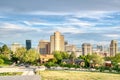 City Skyline of Salt Lake City, Utah Royalty Free Stock Photo