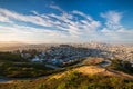 City skyline of San Francisco from Twin Peaks, California, USA Royalty Free Stock Photo