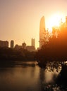 City skyline in shenzhen city Royalty Free Stock Photo