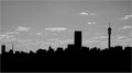 City skyline silhouette Royalty Free Stock Photo
