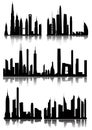 City Skyline and Silhouettes