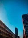 City Skyline with Skyscraper and Blue Sky