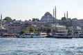 City skyline with Suleymaniye seen across Golden Horn, Istanbul Royalty Free Stock Photo