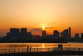 City Skyline sunset Royalty Free Stock Photo