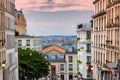 City skyline view as seen from montmartre paris, france Royalty Free Stock Photo