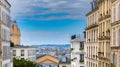 City skyline view as seen from montmartre paris, france Royalty Free Stock Photo