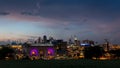 City skyline view of Union station and downtown Kansas City Missouri. Royalty Free Stock Photo