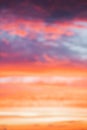 City skyline on vivid abstract sunset sky background Royalty Free Stock Photo