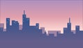 City skylines background banner