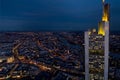 City skyscraper at night