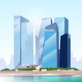 City Skyscraper View Cityscape Skyline Vector Royalty Free Stock Photo