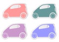 City smart car sticker Royalty Free Stock Photo
