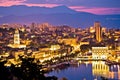 City of Split aerial view at dawn Royalty Free Stock Photo