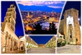 City of Split evening view postcard Royalty Free Stock Photo
