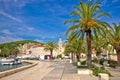 City of Split palm waterfront Royalty Free Stock Photo