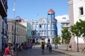 City square in Cuban city Royalty Free Stock Photo