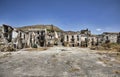 City Square in the Ghost Town of Poggioreale, Sicily Royalty Free Stock Photo