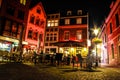 City square at night