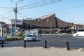 Armenia, Yerevan, September 2021. View of a covered shopping complex in the city center.