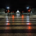 City squares. Overnight in Lisbon. Portugal.