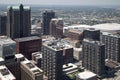 City ST Louis has seen from top of Arch Royalty Free Stock Photo