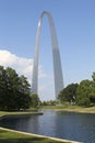 City ST Louis landmarks Gateway Arch view MO USA