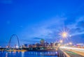 City of St. Louis skyline. Image of St. Louis downtown with Gate