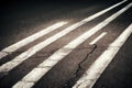 City street with crooked road lines geometric pattern abstract seamless highway background. Aged grungy urban roadway Royalty Free Stock Photo