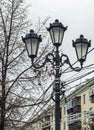 City street lamp stylized as an antique Royalty Free Stock Photo