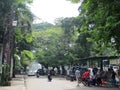 City street in Menteng, Jakarta Royalty Free Stock Photo