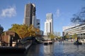 City street panorama. Berlin street on a sunny day.