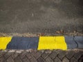 City Street Symbol on Yellow Road Surface