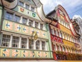 City street view of Appenzell traditional houses in Appenzell, Switzerland, Europe