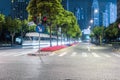 City streets at night Royalty Free Stock Photo