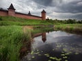 The city of Suzdal. The Kremlin walls.