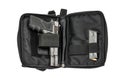 City tactical bag for concealed carrying weapons with a gun inside Royalty Free Stock Photo