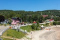 City of Tadoussac, Quebec, Canada. View of the main street in summer Royalty Free Stock Photo